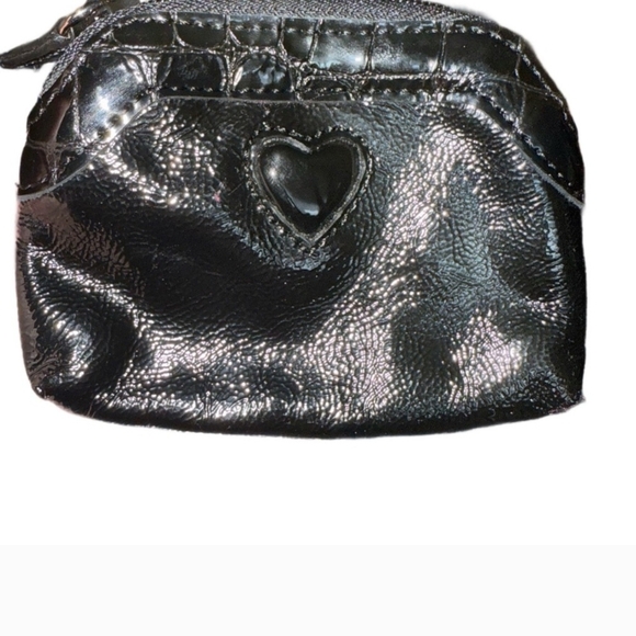 Brighton Handbags - 3-Vintage " Brighton" Heart Design Coin Zip Pouches🖤🤎